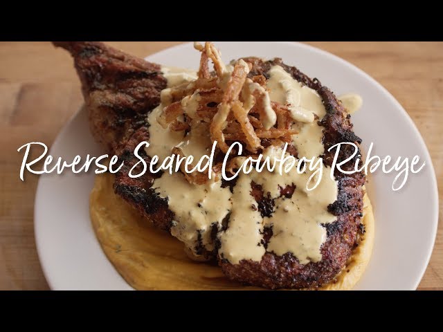 Reverse Seared Cowboy Ribeye | 100th Recipe from The Sauce