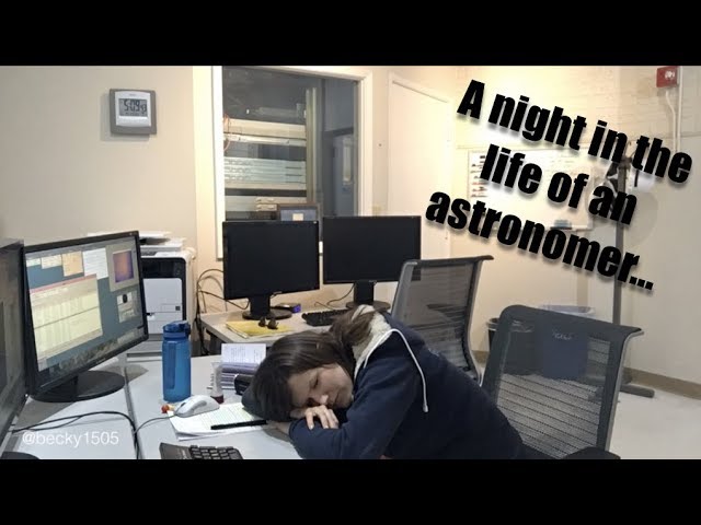 A night in the life of an astronomer