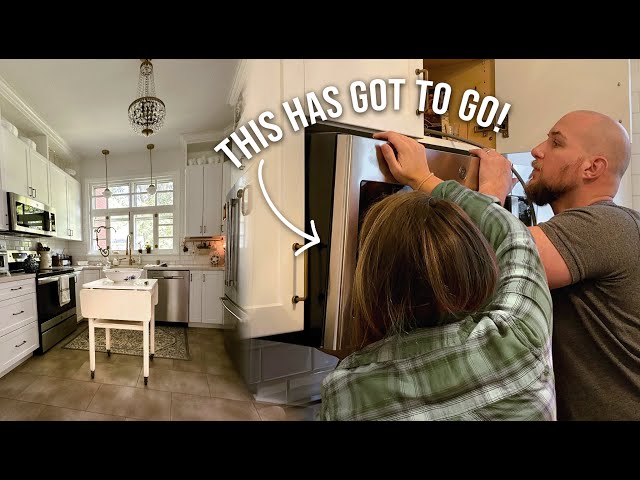 These Changes Transformed Our Kitchen in Only 2 Days! DIY ISLAND & MICROWAVE NOOK MAKEOVER IDEAS!