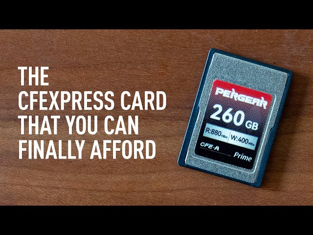 Pergear CFexpress Type A - Finally a CFexpress Card you can afford