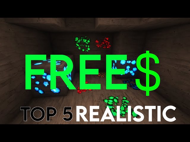 Top 5 FREE realistic Texture Packs! 4K #minecraft #realistic #satisfying #top #top5