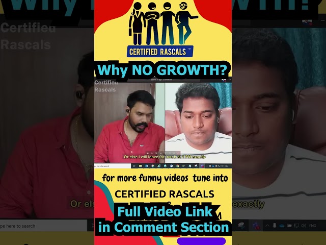 Real Reason behind No Growth | Certified Rascals #comedy #officelaughs #funny #officehumour #facts