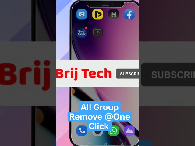 All Group Remove @One Click Facebook #brijtech #shorts #facebook