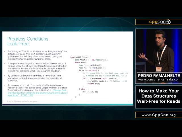 CppCon 2015: Pedro Ramalhete “How to make your data structures wait-free for reads"