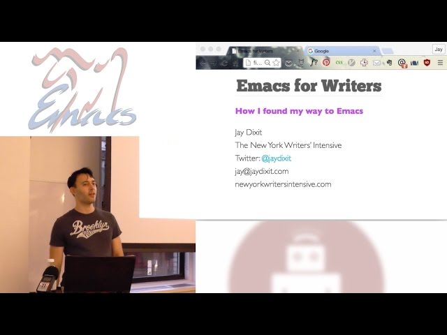 Emacs For Writers