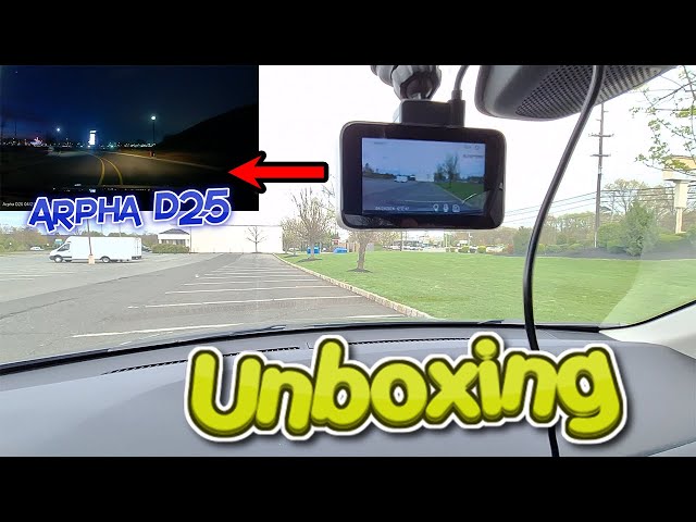 Arpha D25 Dash Cam - Unboxing & installation And Demonstration