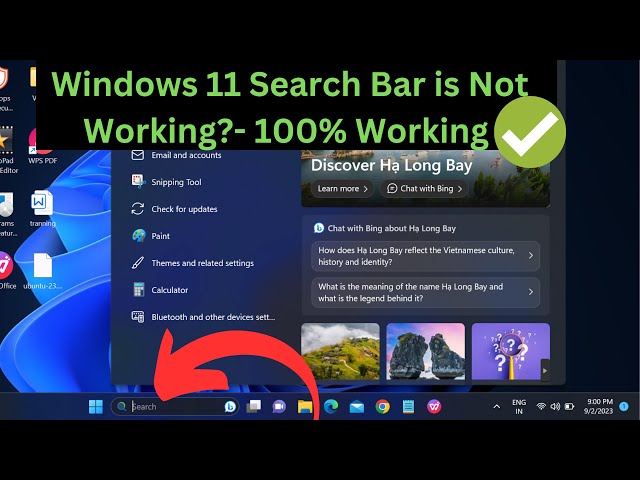 Windows 11 Search Bar is Not Working - 4 FIXES -2023