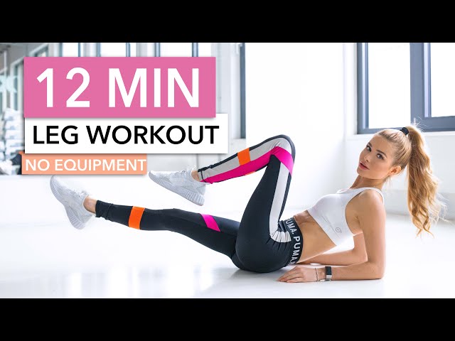 12 MIN LEG WORKOUT - Butt, Thighs & Calves // No Equipment I Pamela Reif