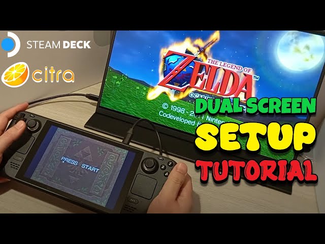 Steam Deck Dual Screen Setup for 3DS Emulation | EmuDeck Citra #steamdeck #citraemulator #uperfect