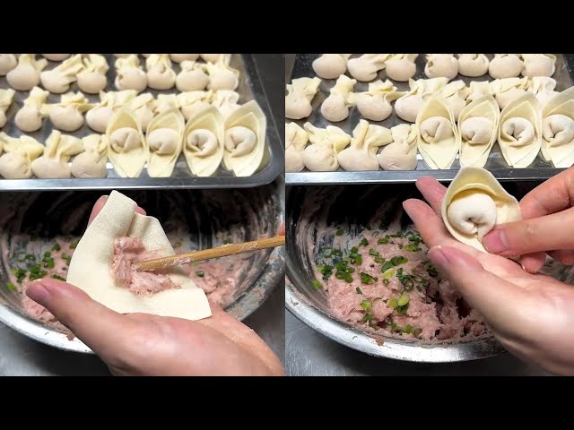 The method of making dumplings and cakes with dough mud Part1