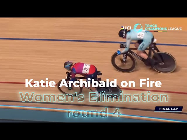 Women's Elimination | Katie Archibald on Fire🔥 | Round Four London | UCI Track Champions League