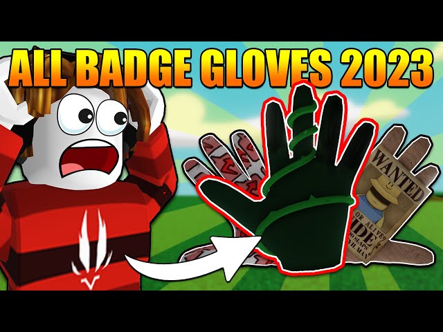 How to get ALL BADGE GLOVES in Slap Battles 2023! | Roblox