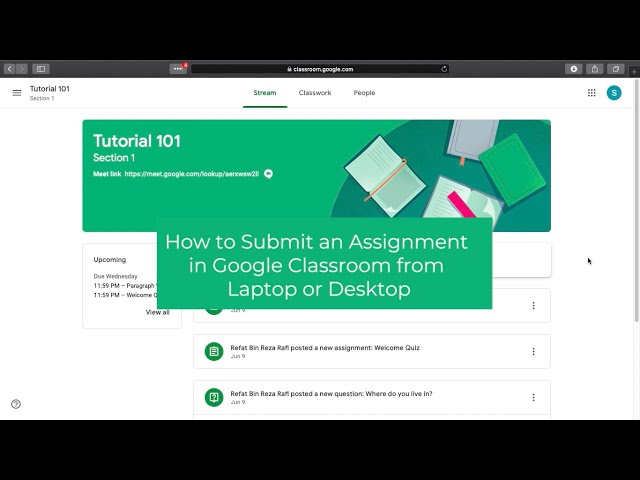 How to Submit Assignment in Google Classroom from Desktop | ডেস্কটপ থেকে ক্লাসরুমে এসাইনমেন্ট জমা