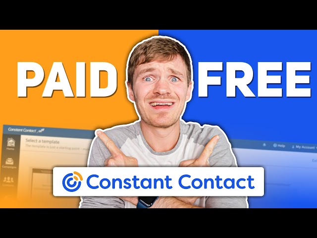 Constant Contact - Difference between free and paid plan