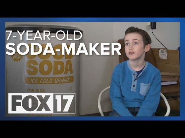 7-year-old soda-maker gets national attention
