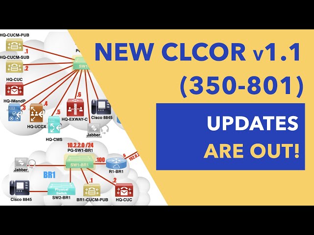 New CLCOR v1.1 (350-801) Updates are Out!