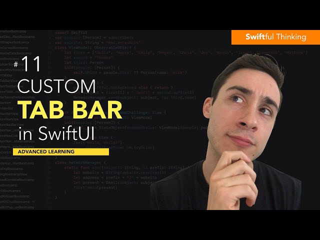 Create a custom tab bar in SwiftUI | Advanced Learning #11