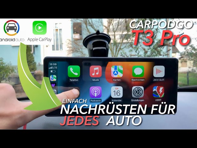 Jedes ältere Auto modernisieren : Android Auto & Apple CarPlay Display von CarpodGo T3 Pro - TEST