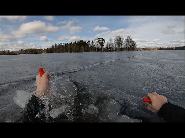 NEAR DEATH ON THE ICE. Intense footage from pike fishing trip that went wrong.