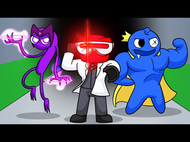 RAINBOW FRIENDS, But They're SUPERHEROES?! (Cartoon Animation)