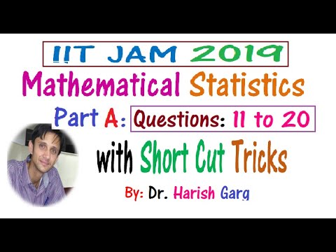 IIT JAM 2019 Mathematical Statistics