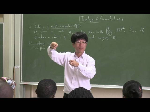Topology & Geometry - LECTURE 15 Part 01/03 - by Dr Tadashi Tokieda