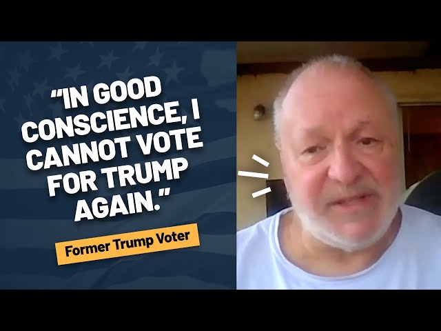 Former Trump Voter: "First time in 50 years I've ever voted for a Democrat for president"