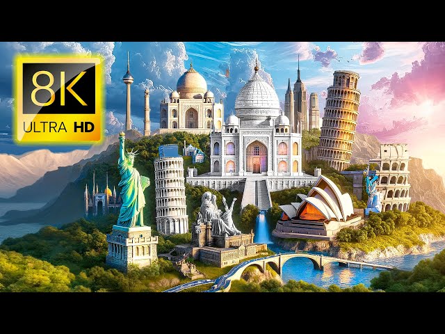TOP 50 / Beautiful Landmarks Around the World | Must-See Incredible Sights 60FPS 8K ULTRA HD
