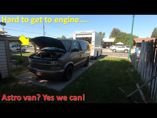 Astro van overheated and developed a serious issue. We try to fix it!