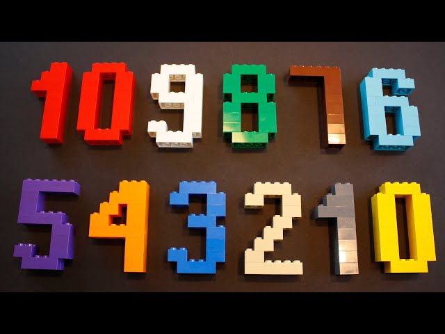 8 Ways to Countdown from 10 to 0 with LEGO Numbers