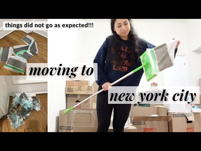 MOVING TO NYC ALONE AT 33 (vol. 2) // realistic nyc move in experience (dirty apartment & cleaning)