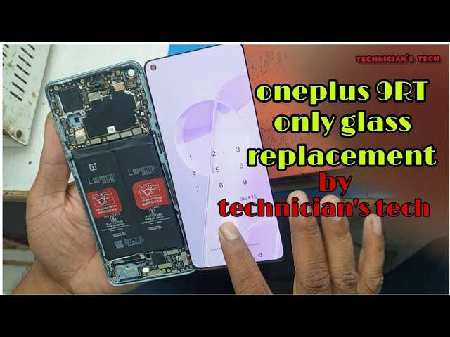 oneplus 9RT only glass replacement | amoled broken glass change