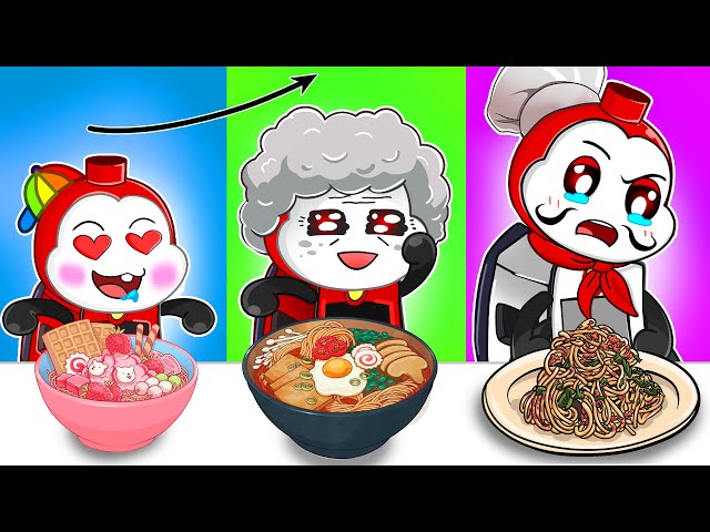 Me vs Grandma Cooking Challenge with Choo Choo Charles COMPILATION! | Convenience Store Food | ASMR