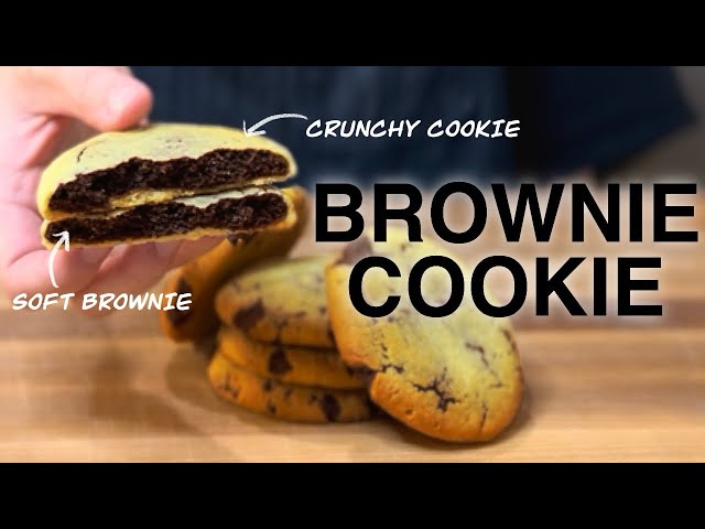 Brownie Cookies | Gooey Brownie Wrapped In Crunchy Cookie!