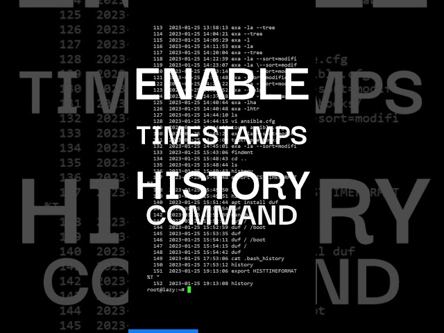 Linux Tips: Enable Timestamp in Bash History