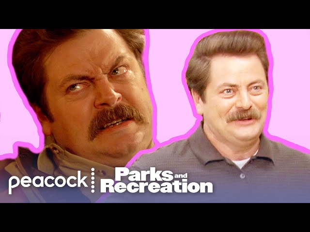 Ron Swanson getting more emotional as the video goes on | Parks and Recreation
