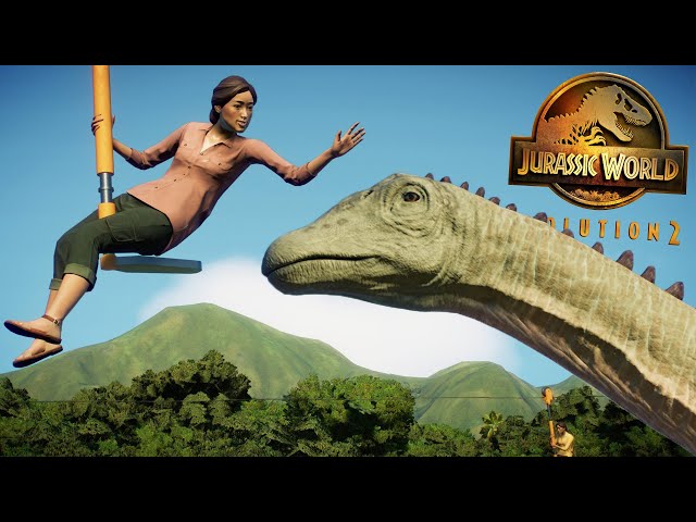 ZIPLINE PARK TOUR | Jurassic World Evolution 2 Park Tour