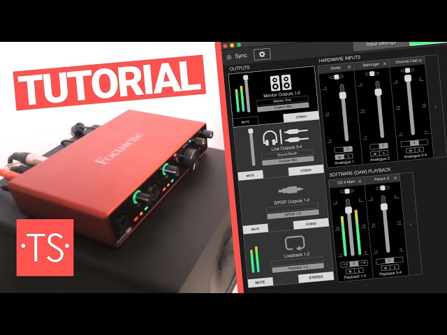 How to use the Focusrite Scarlett 8i6 3rd Gen and the Focusrite Control software with Ableton Live
