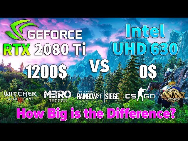 Intel UHD 630 vs RTX 2080 Ti (How Big is the Difference?)