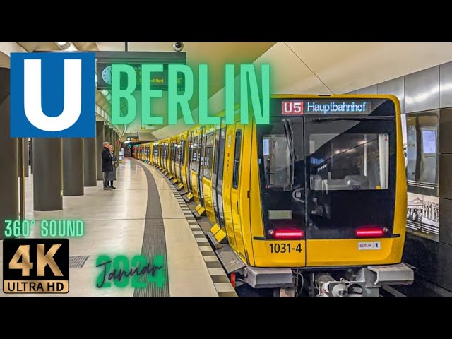 Spotting | U-Bahn Berlin 🇩🇪 | Januar 2024 4K + 360° Sound