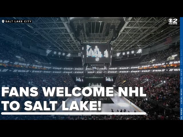 NHL's newest team gets electric welcome to Utah at Delta Center party