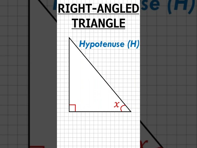 Label a Right-Angle Triangle | Hypotenuse, Adjacent, Opposite Sides | Beat the Calculator #shorts
