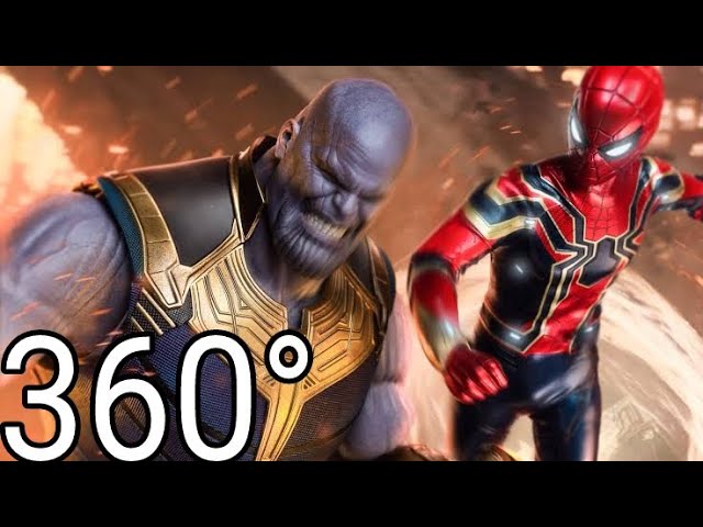 360 Spiderman vs Thanos Dance Battle #3 in Virtual Reality!