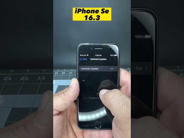 iPhone SE on iOS 16.3 #IPHONESE #IOS163 #IOS16 #UPDATE
