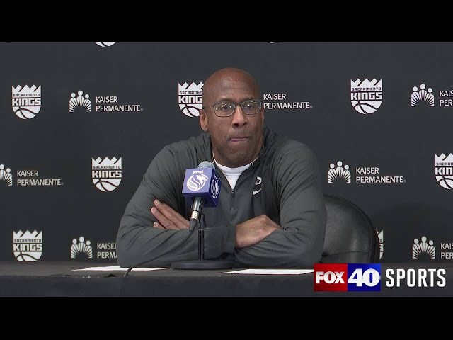 Mike Brown on Sunday's win over the Trail Blazers, Kings hosting the Warriors in a Play-In game