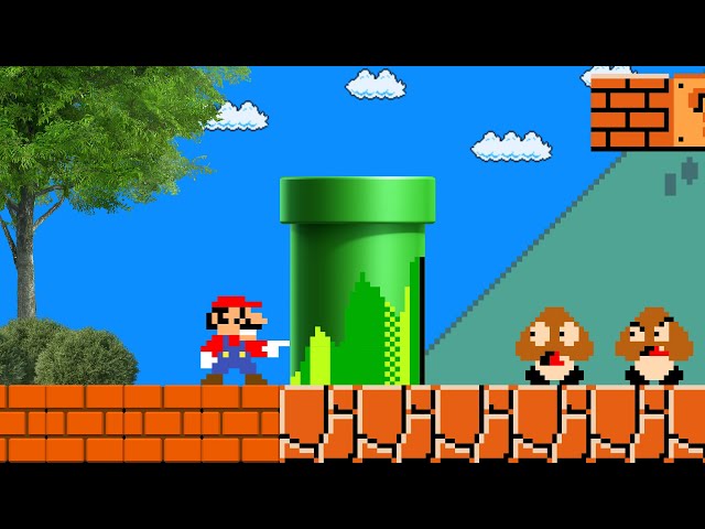 Mario but Everything Mario Touches Turns More Realistic...