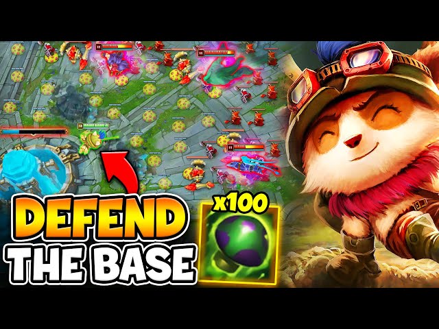 The Most INTENSE Teemo Game You Will Ever Witness... (40 MINUTE BASE DEFENSE)