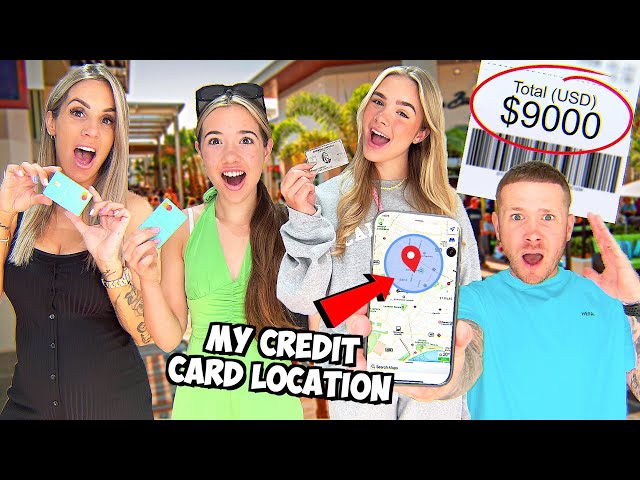 BUYING ANYTHING ON OUR DAD'S CREDIT CARD UNTIL HE FINDS US!!