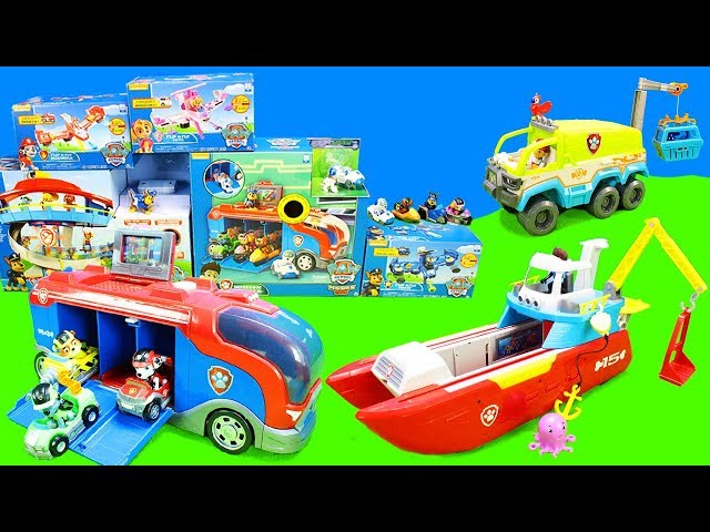 Paw Patrol Spielzeug Set Unboxing for Kids: Bunte Spielzeugautos als Kinderfilm