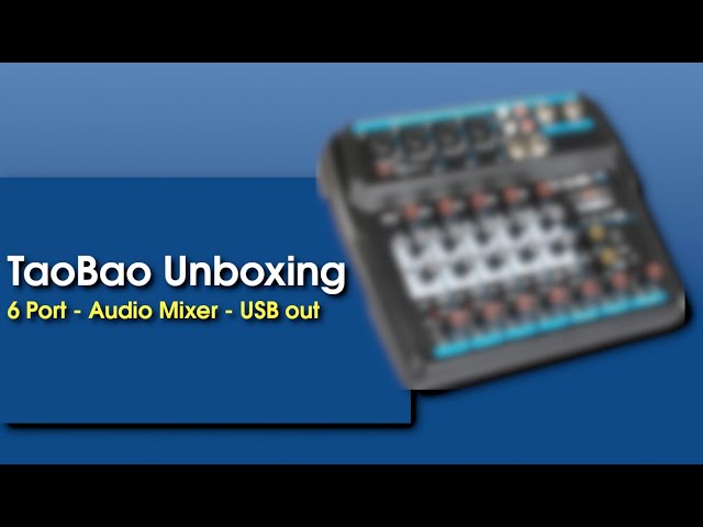 TaoBoa Unboxing   Musical Mini Mixer